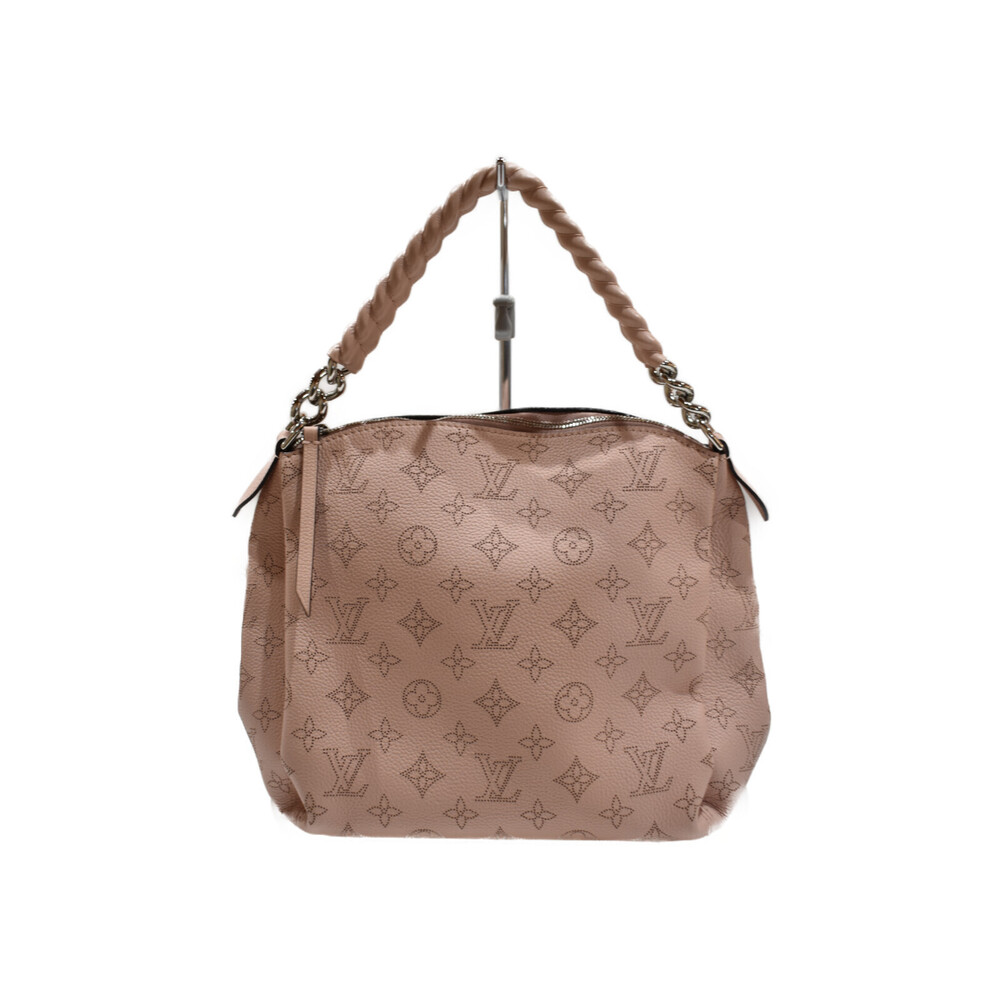 Louis Vuitton Babylon Chain Mahina Magnolia Pink Leather Handbag Shoulder Bag